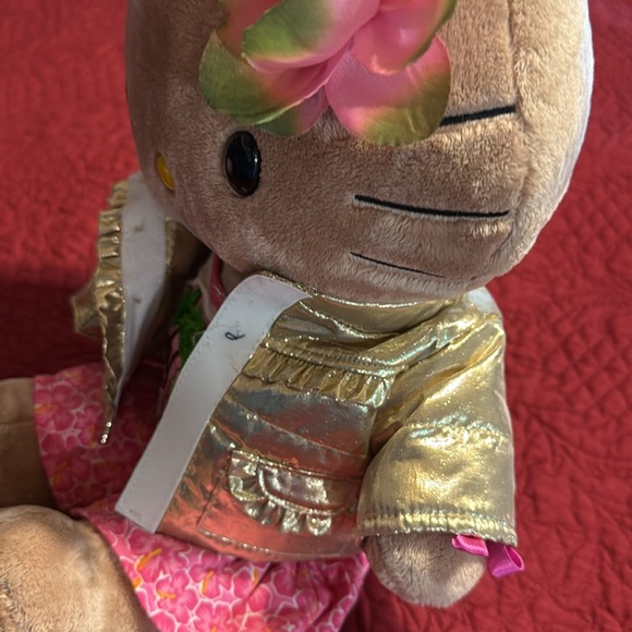 Hello Kitty Plush Toy with Gold Jacket and Pink Accents - Picture 7 of 7